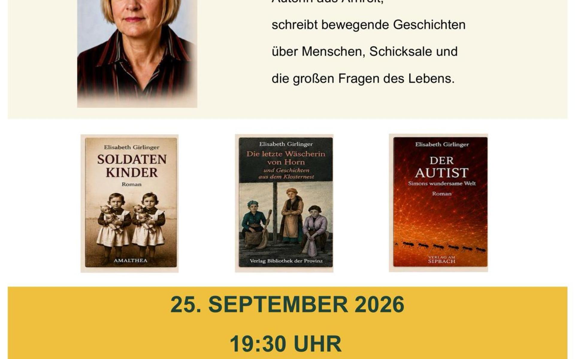 Lesung Elisabeth Girlinger