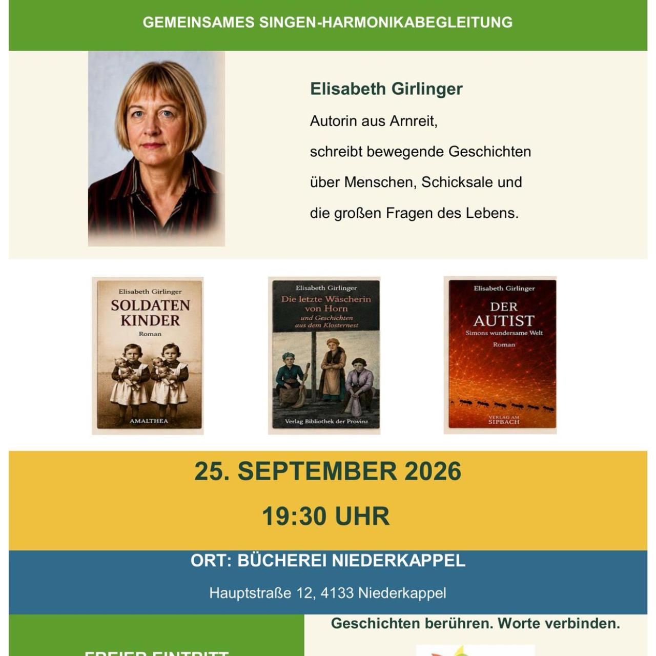 Lesung Elisabeth Girlinger